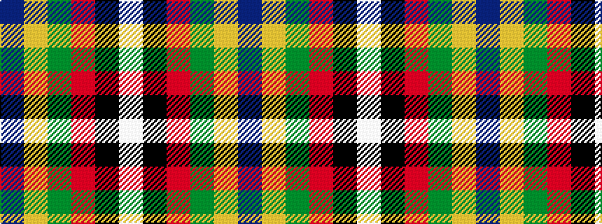 idealised woven sample of pattern BYGRKW