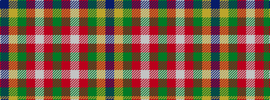 idealised woven sample of pattern BYGRWRG