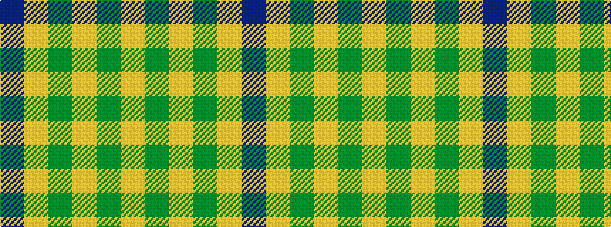 idealised woven sample of pattern BYGYGY