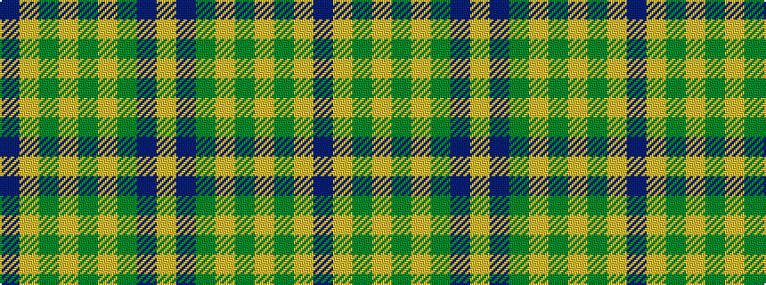 idealised woven sample of pattern BYGYGYGBY