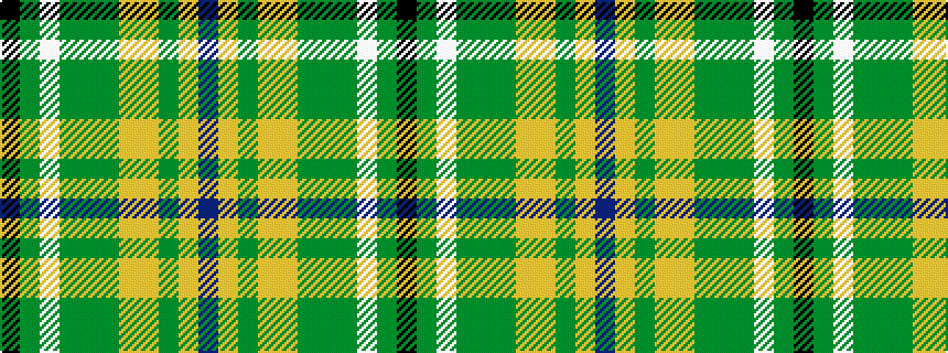 idealised woven sample of pattern BYGYYGGGWGK