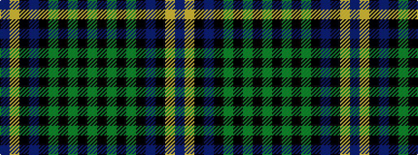 idealised woven sample of pattern BYKBKGKGKG