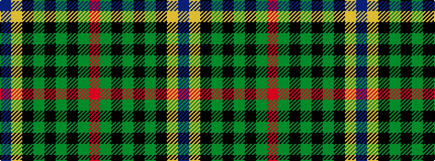 idealised woven sample of pattern BYKGKGKGR