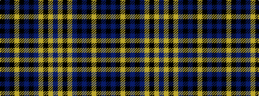 idealised woven sample of pattern BYKYBKBKYKBK