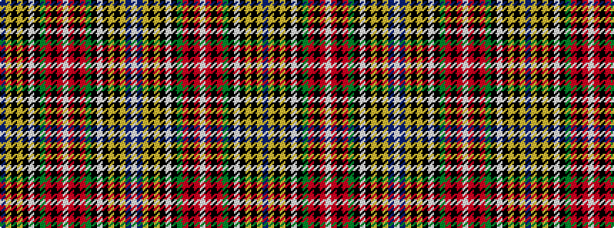 idealised woven sample of pattern BYKYKWKGRKRWRKRGKWKYKYBW