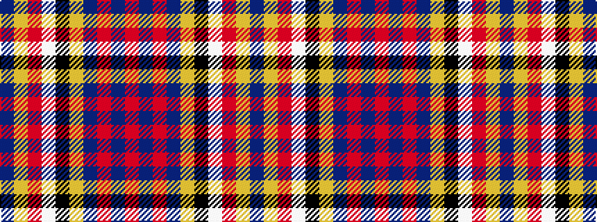 idealised woven sample of pattern BYRWKYBRBR
