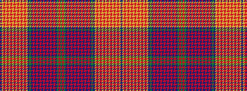 idealised woven sample of pattern BYRYRYRYRYRYRYRYBGBRBRBRBRBRBRBRBGRG
