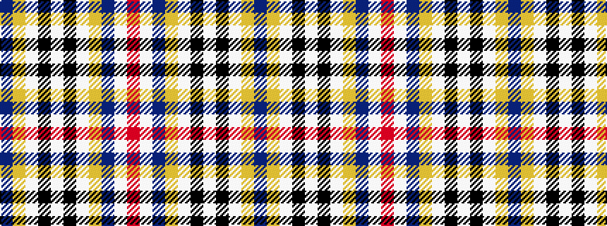 idealised woven sample of pattern BYWKWKWYBWR