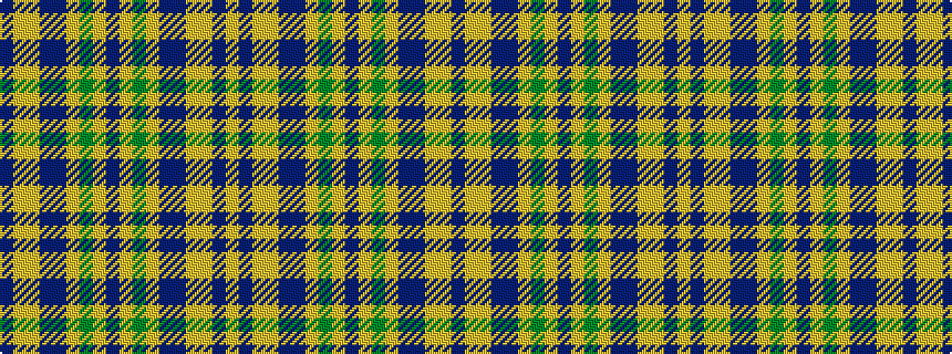 idealised woven sample of pattern BYYBBYGYBYGYBBYYBY