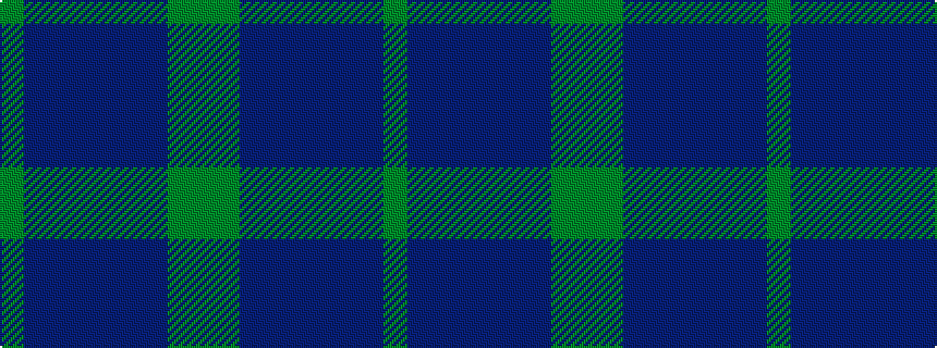 idealised woven sample of pattern GBBBBBBGG