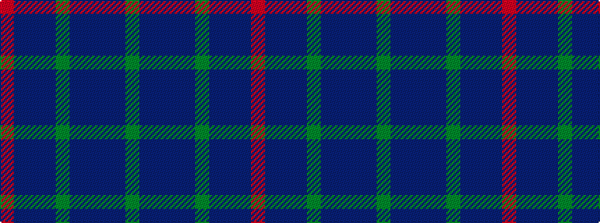 idealised woven sample of pattern GBBBBGBBBR