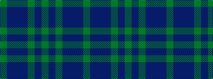 idealised woven sample of pattern GBBBGBG