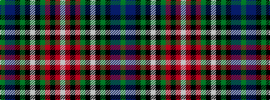 idealised woven sample of pattern GBBKGKWKGRKRW
