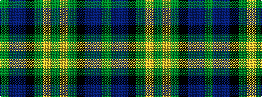 idealised woven sample of pattern GBBKGYG