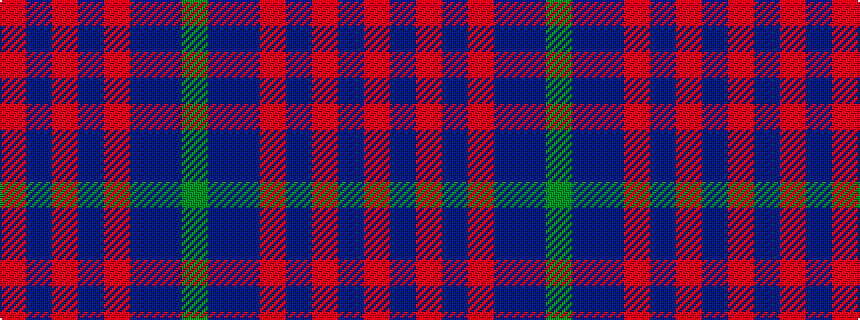 idealised woven sample of pattern GBBRBRBR