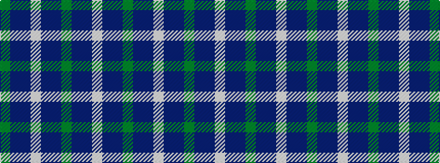 idealised woven sample of pattern GBBWBBGBBW