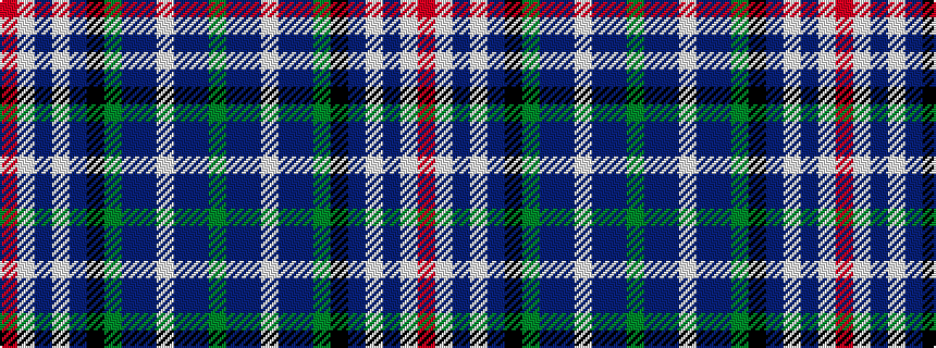 idealised woven sample of pattern GBBWBBGKBWBWR