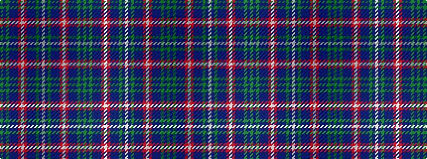idealised woven sample of pattern GBGBBBRWRBBBGBWBGBBBRWRBBBGBG