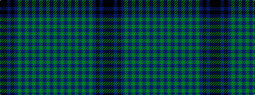 idealised woven sample of pattern GBGBGBGBGBGBKBKK