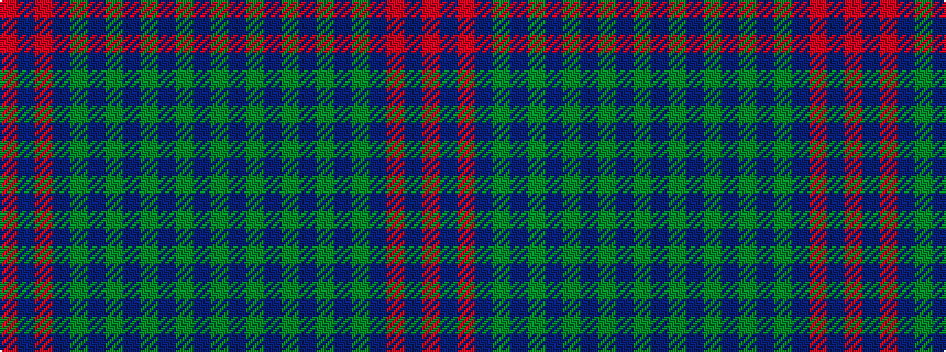 idealised woven sample of pattern GBGBGBGBGBRBR
