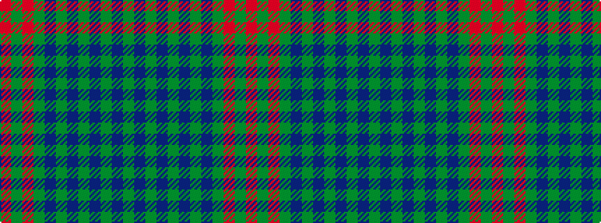 idealised woven sample of pattern GBGBGBGBGRGR
