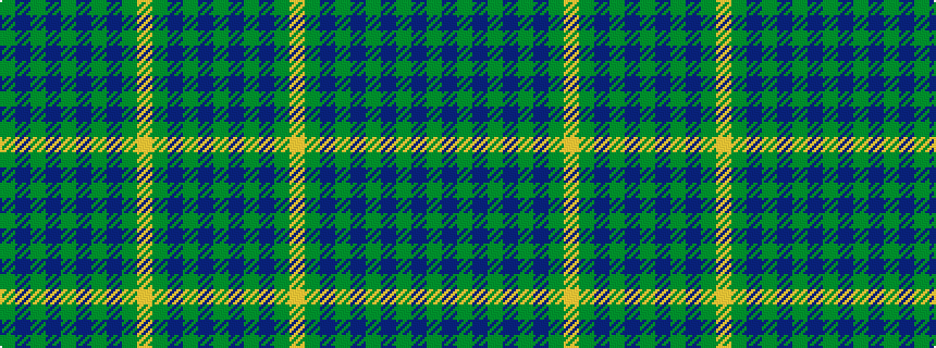 idealised woven sample of pattern GBGBGBGBGYGBGBG