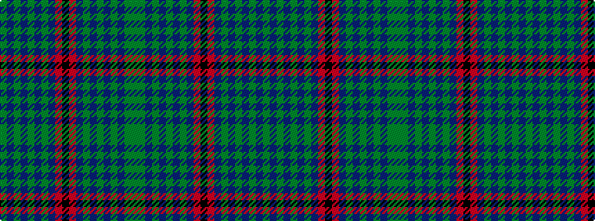 idealised woven sample of pattern GBGBGBGBRKRBGBGBGBGG