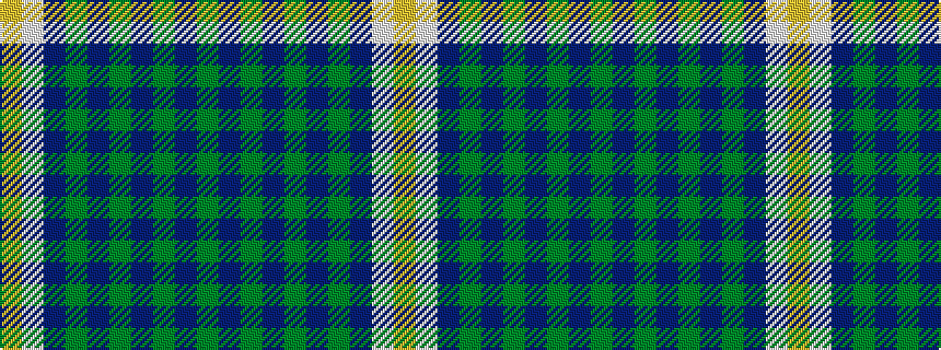 idealised woven sample of pattern GBGBGBGBWY
