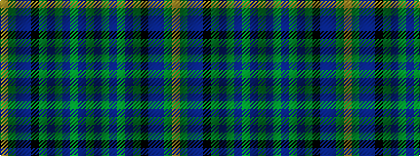 idealised woven sample of pattern GBGBGBGKBBGY