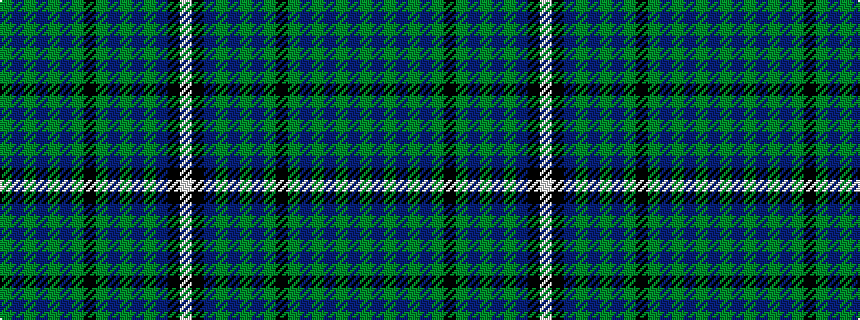 idealised woven sample of pattern GBGBGBGKGBGBGBKW