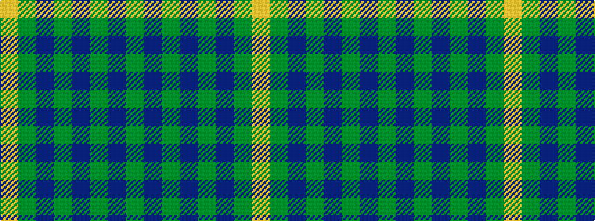 idealised woven sample of pattern GBGBGBGY