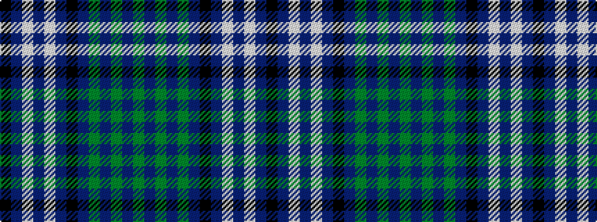 idealised woven sample of pattern GBGBGBKBWBWBK