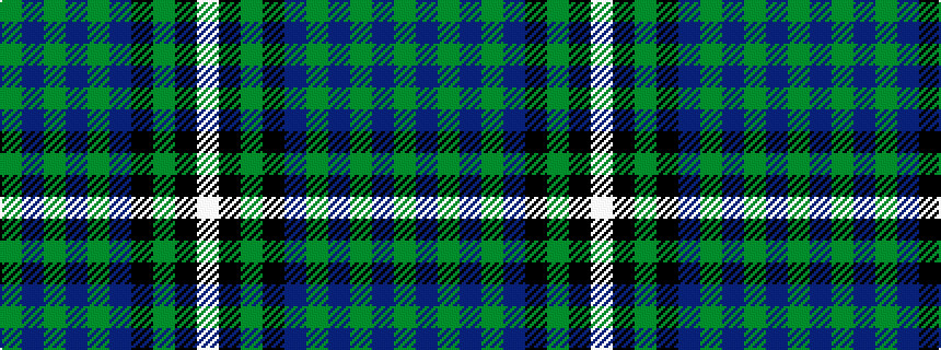 idealised woven sample of pattern GBGBGBKGKW