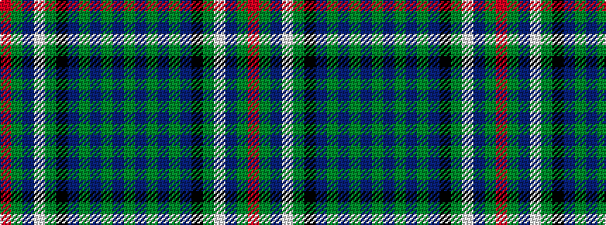 idealised woven sample of pattern GBGBGBKGWBGR