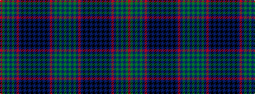 idealised woven sample of pattern GBGBGBRBKBKBKBKBKBKBRBGBGBGR
