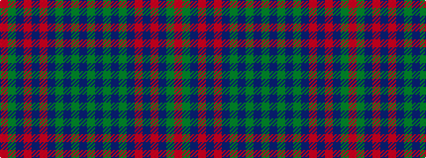 idealised woven sample of pattern GBGBGBRBRBGR