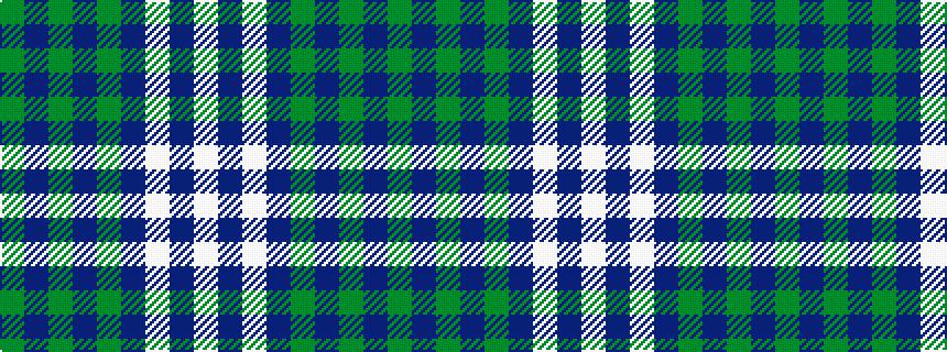 idealised woven sample of pattern GBGBGBWBW