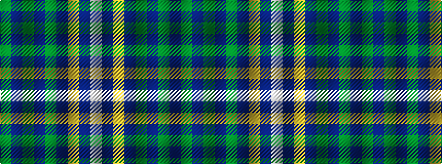 idealised woven sample of pattern GBGBGBYBW