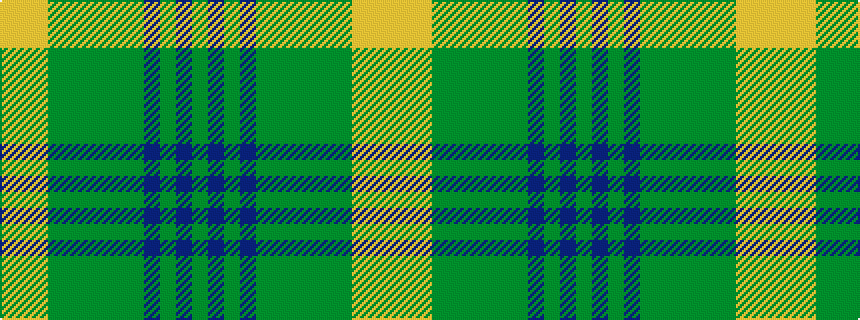 idealised woven sample of pattern GBGBGGGGGGYYY