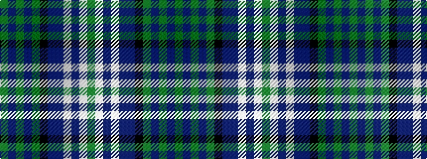 idealised woven sample of pattern GBGBGKBBWBWG