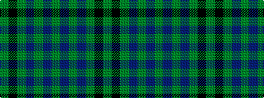 idealised woven sample of pattern GBGBGKG