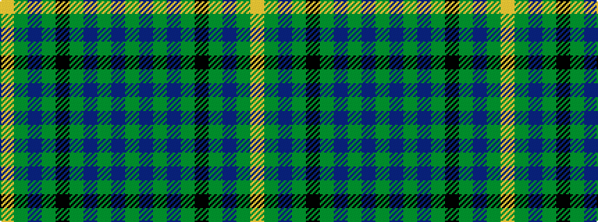 idealised woven sample of pattern GBGBGKGBGY
