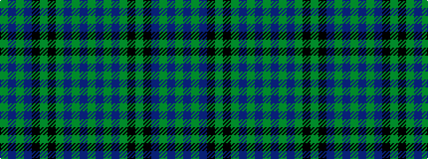 idealised woven sample of pattern GBGBGKGKBGBG