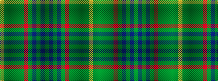 idealised woven sample of pattern GBGBGRGGGGGY