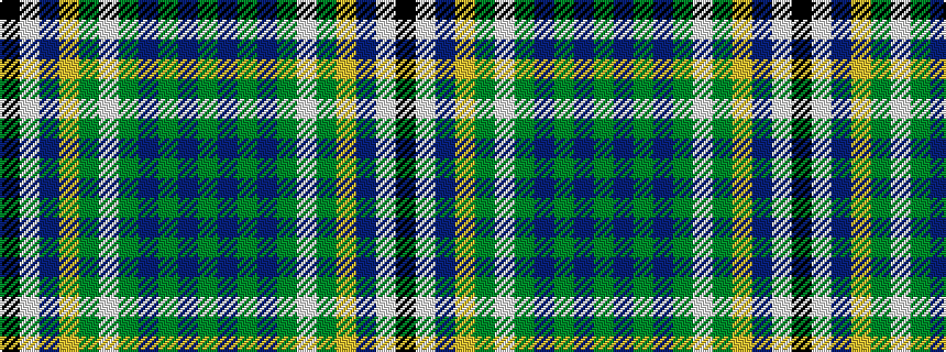 idealised woven sample of pattern GBGBGWGYBWK