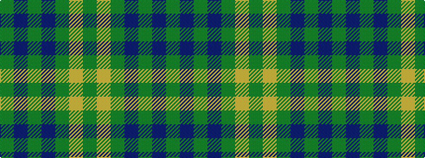 idealised woven sample of pattern GBGBGYG