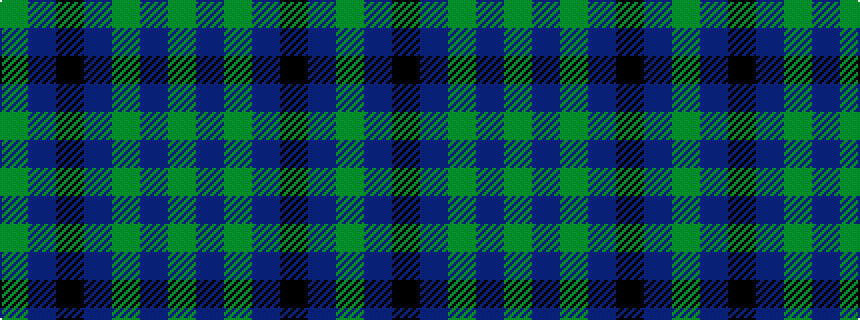 idealised woven sample of pattern GBGBKBG