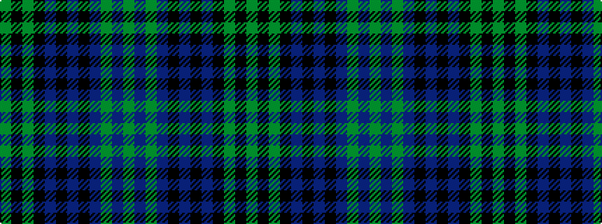 idealised woven sample of pattern GBGBKBKBKGKG