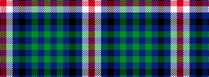 idealised woven sample of pattern GBGBKBWR
