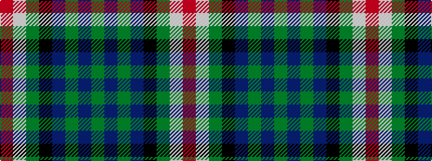 idealised woven sample of pattern GBGBKGWR